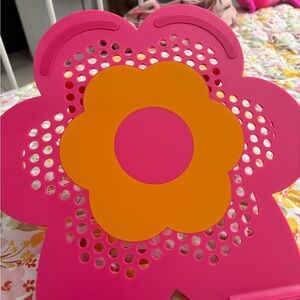 Pink and Orange Flower-Shaped laptop stand